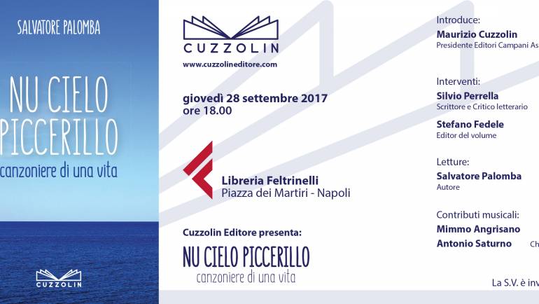 Nu cielo Piccerillo, l’ultimo lavoro di S.Palomba, protagonista alla Feltrinelli